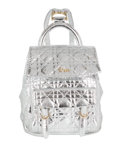 Stardust Backpack, Leather, Silver, 01RU0176, DB, 2*